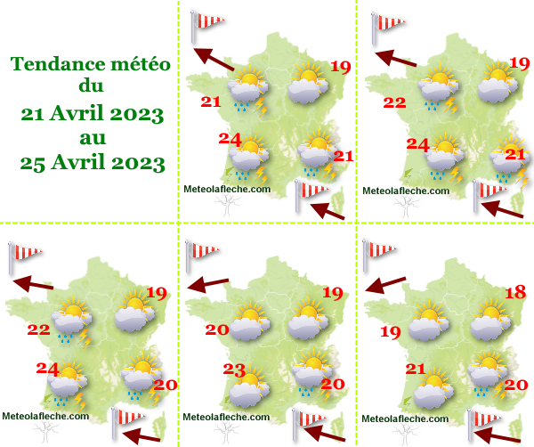 Météo 25 Avril 2023 France