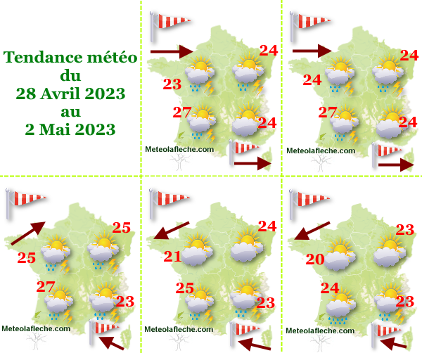 Météo 2 Mai 2023 France