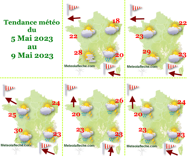 Météo 9 Mai 2023 France