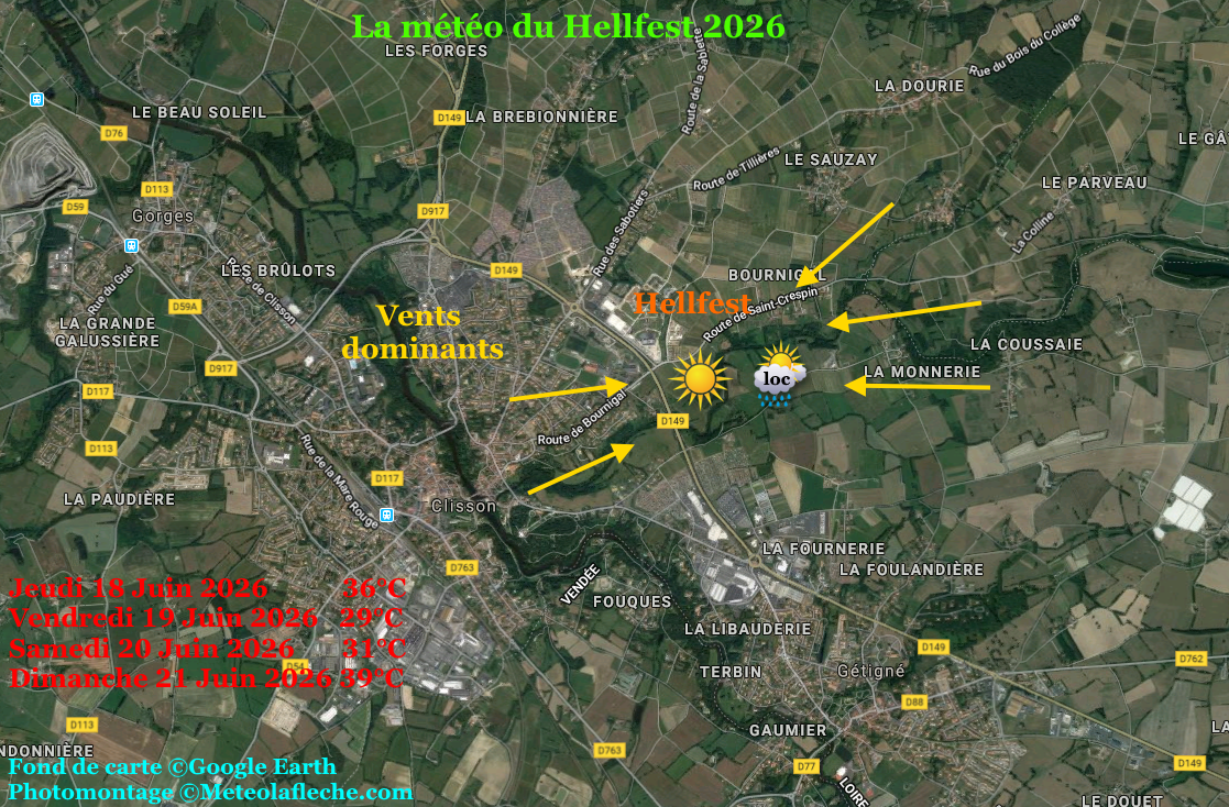 M�t�o Hellfest 2026