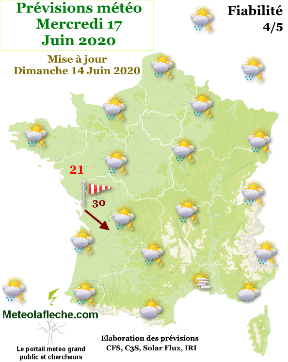 Meteo Mercredi 17 Juin 2020