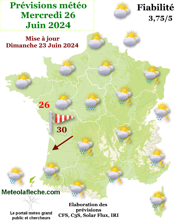 Meteo Mercredi 26 Juin 2024