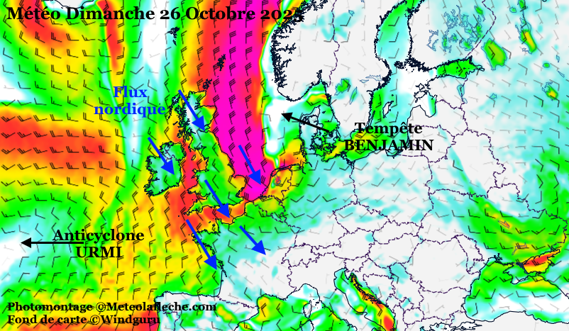 Mto Europe 26 Octobre 2025 flux nordique