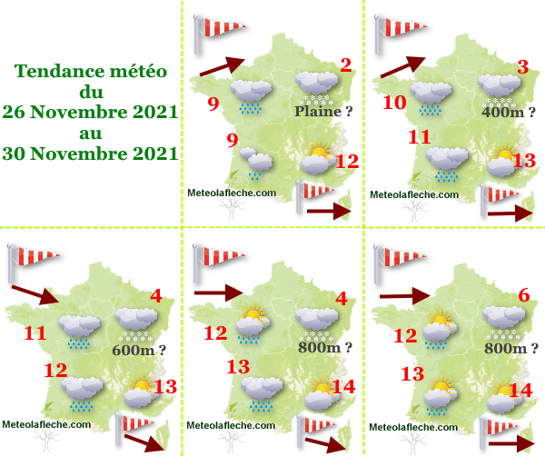 Météo 30 Novembre 2021