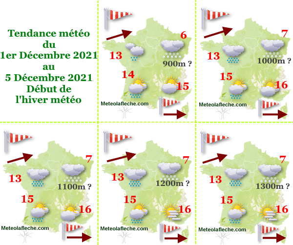 Météo 5 Décembre 2021