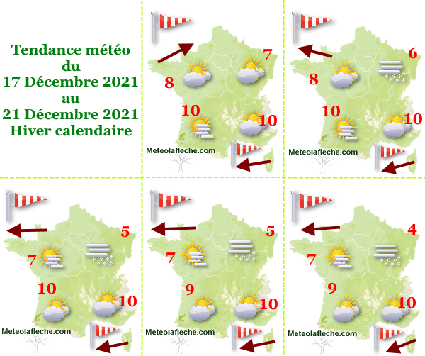 Météo 21 Décembre 2021