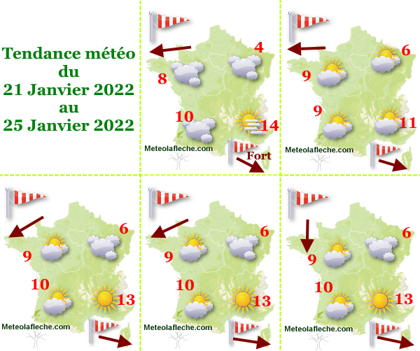 Météo 25 Janvier 2022