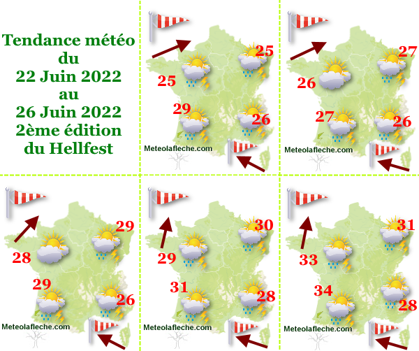 Météo 26 Juin 2022 Hellfest 2