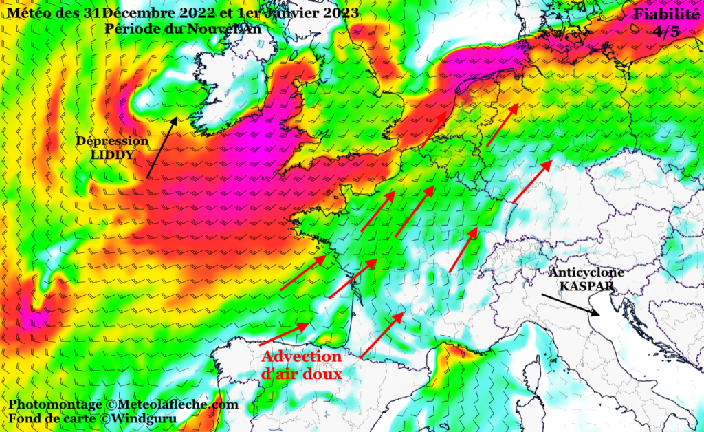 Météo Europe Nouvel An 2023