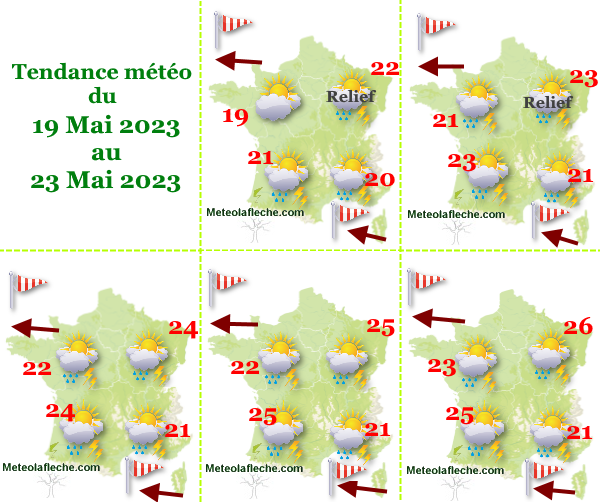 Météo 23 Mai 2023 France