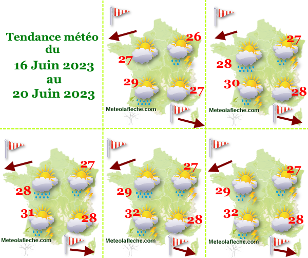 Météo 16 Juin 2023 France