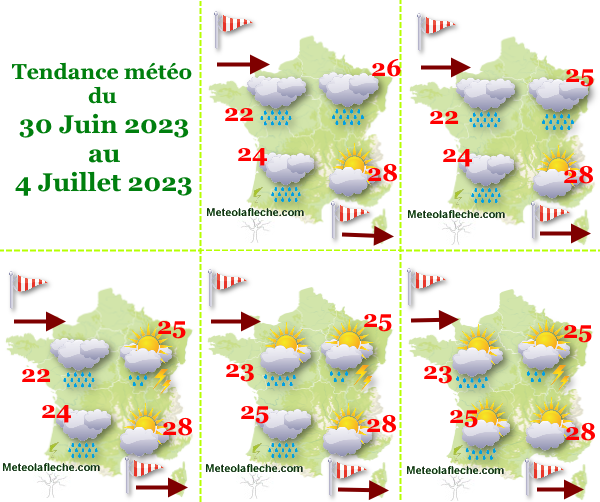Météo 4 Juillet 2023 France