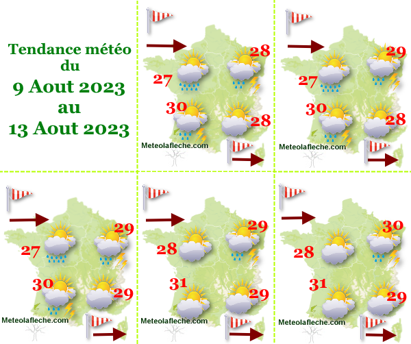 Météo France 13 Aout 2023