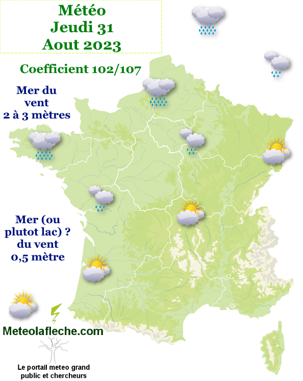 Météo 31 Aout 2023 grandes marées