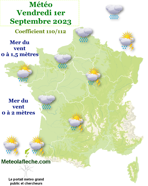 Météo 1er Septembre 2023 grandes marées