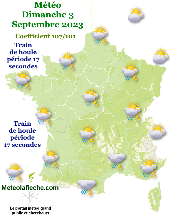 Météo 3 Septembre 2023 grandes marées