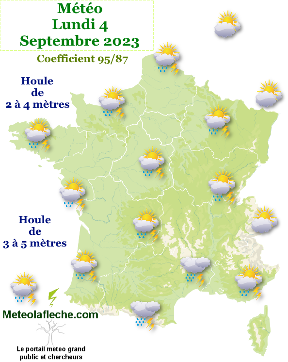 Météo 4 Septembre 2023 grandes marées