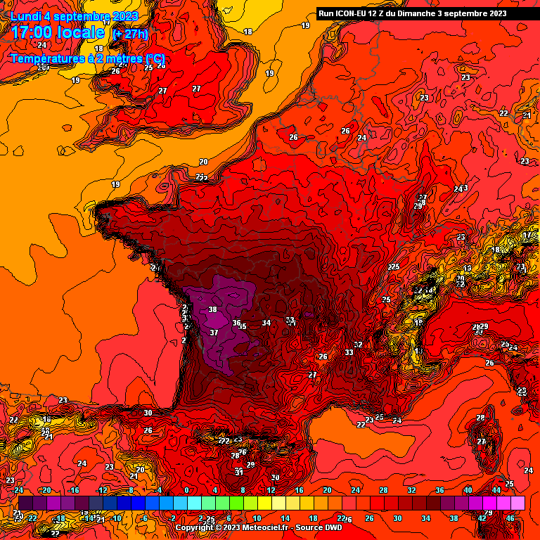 Météo France 4 Septembre 2023 rentrée scolaire