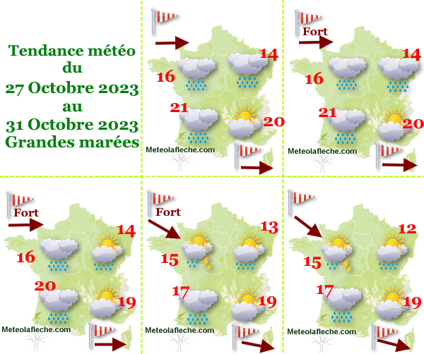 Météo France 31 Octobre 2023 Grandes marées