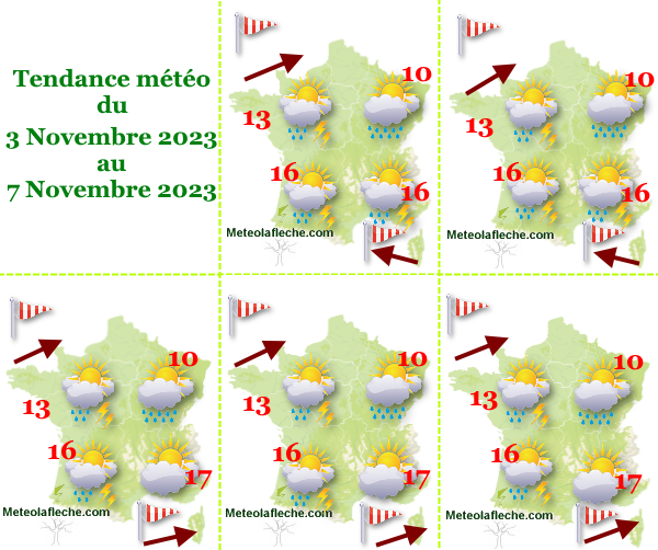 Météo 7 Novembre 2023 France