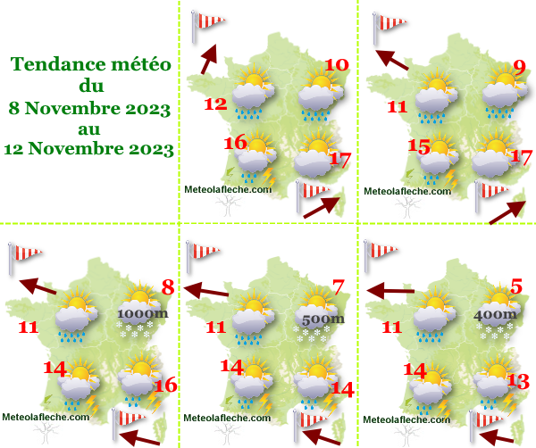 Météo 12 Novembre 2023 France