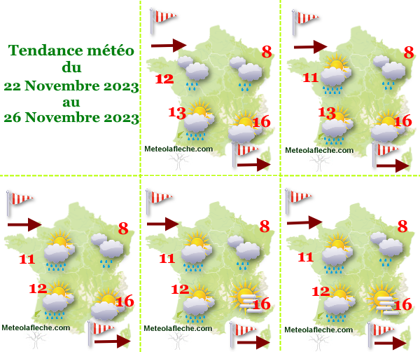 Météo 26 Novembre 2023 France