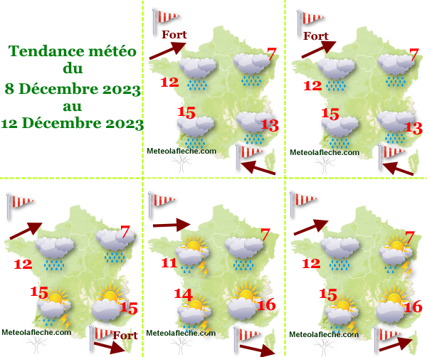 Météo 12 Décembre 2023 France