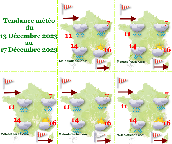 Météo 17 Décembre 2023 France