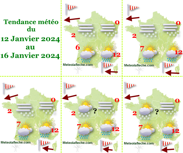 Météo 16 Janvier 2024 France