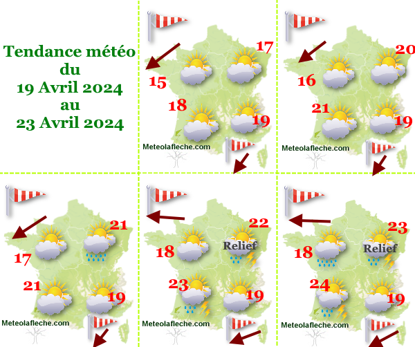 Météo 23 Avril 2024 France