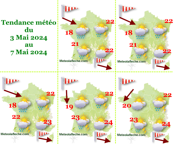 Météo 7 Mai 2024 France
