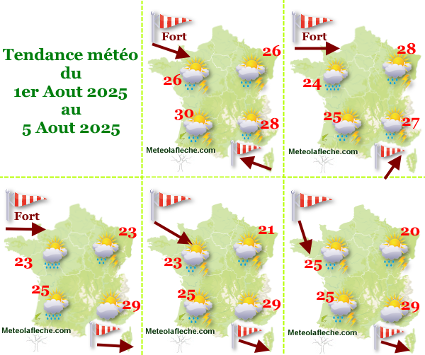 Météo France 5 Aout 2025