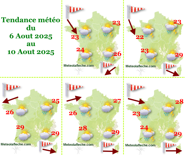 Météo France 10 Aout 2025