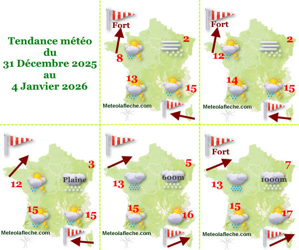 Météo France 4 Janvier 2026