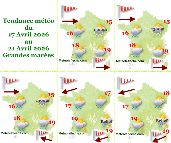 Météo France 21 Avril 2026 grandes marées