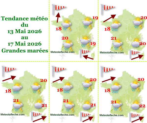 Météo France 17 Mai 2026 Grandes marées