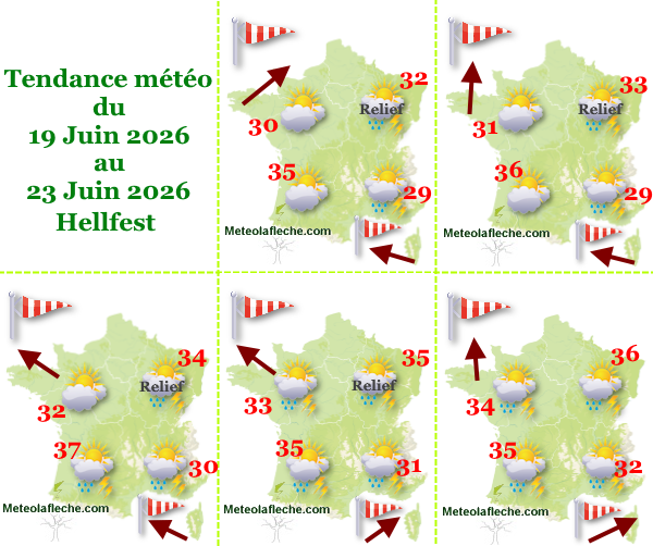 Météo France 23 Juin 2026 Hellfest
