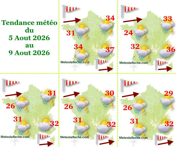 Météo France 9 Aout 2026