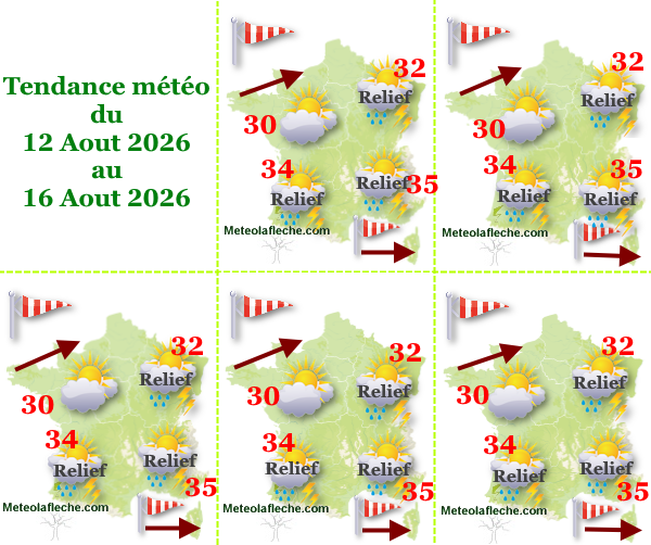Météo France 16 Aout 2026